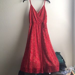 Ali & Jay Lace Midi Dress